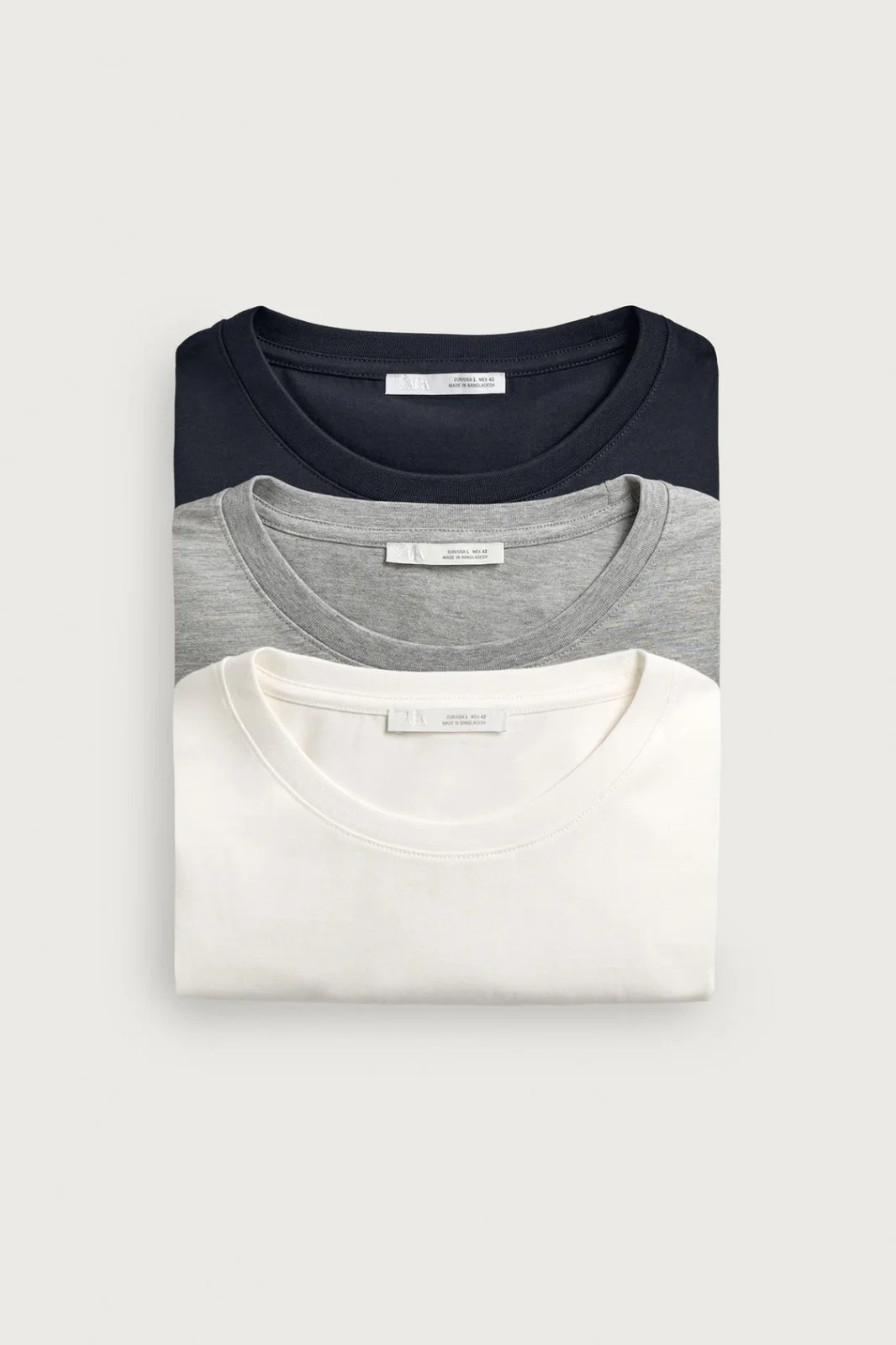Pack de 3 T-shirts Heavyweight — Algodão Compacto Que Não Fica Transparente Nem Perde a Forma