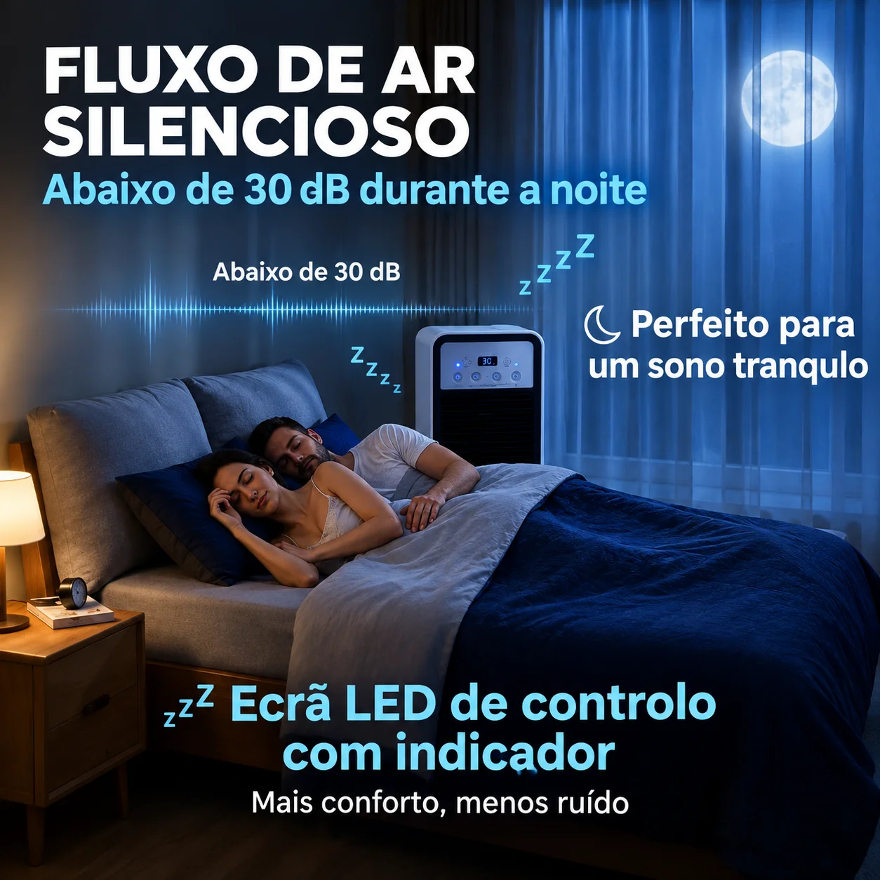 Aquecedor e Ventilador Portátil 2 em 1